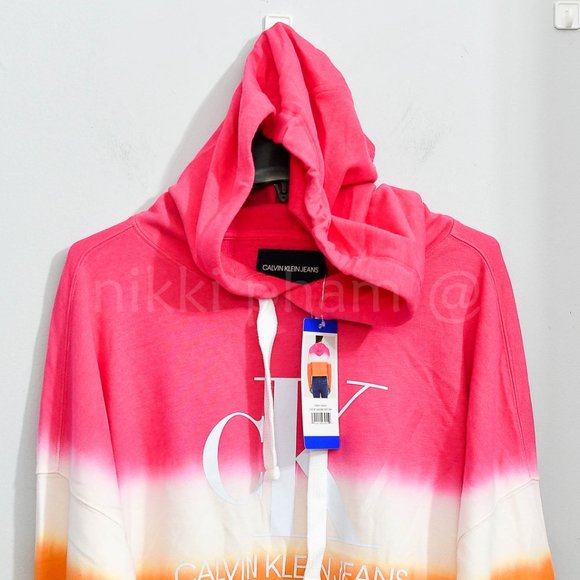 - Brand new Calvin Klein Tie-Dye monogram logo in pink size Large - Picture 2 of 4